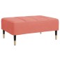 vidaXL Fußhocker Rosa 78x56x32 cm Samt vidaXL Fußhocker Rosa 78x56x32 cm Samt