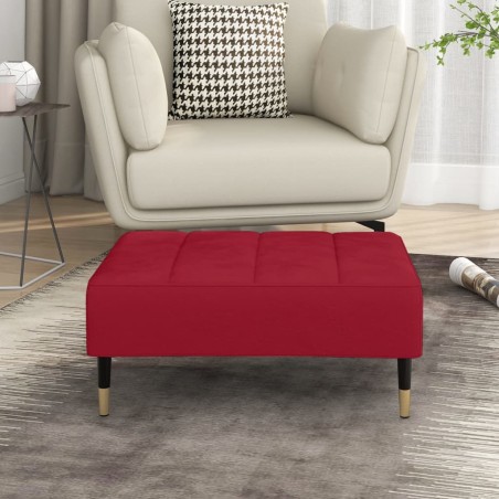 vidaXL Fußhocker Weinrot 78x56x32 cm Samt