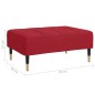 vidaXL Fußhocker Weinrot 78x56x32 cm Samt vidaXL Fußhocker Weinrot 78x56x32 cm Samt