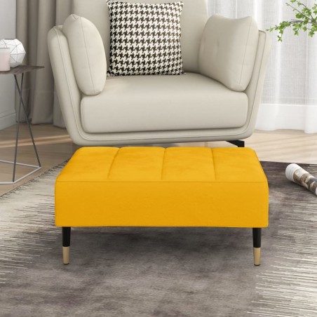 vidaXL Fußhocker Gelb 78x56x32 cm Samt