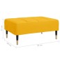 vidaXL Fußhocker Gelb 78x56x32 cm Samt vidaXL Fußhocker Gelb 78x56x32 cm Samt