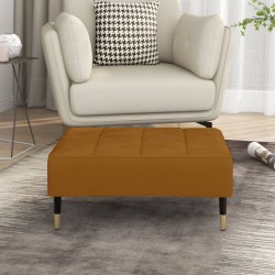 vidaXL Fußhocker Braun 78x56x32 cm Samt