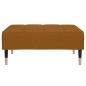 vidaXL Fußhocker Braun 78x56x32 cm Samt vidaXL Fußhocker Braun 78x56x32 cm Samt
