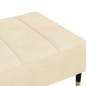vidaXL Fußhocker Creme 78x56x32 cm Samt vidaXL Fußhocker Creme 78x56x32 cm Samt
