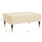 vidaXL Fußhocker Creme 78x56x32 cm Samt vidaXL Fußhocker Creme 78x56x32 cm Samt