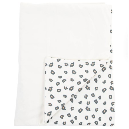CHILDHOME Babydecke 100x80cm Jersey Leopard 