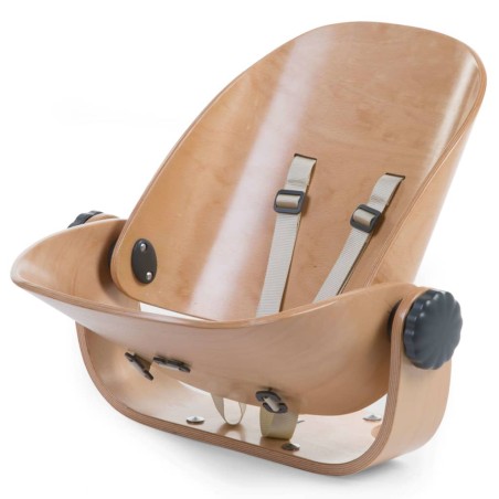 CHILDHOME Hochstuhl-Sitz Evolu Newborn Holz Natur Anthrazit