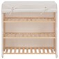 vidaXL Schuhschrank mit Abdeckung Weiß 79 x 40 x 80 cm Stoff vidaXL Schuhschrank mit Abdeckung Weiß 79 x 40 x 80 cm Stoff