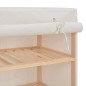 vidaXL Schuhschrank mit Abdeckung Weiß 79 x 40 x 80 cm Stoff vidaXL Schuhschrank mit Abdeckung Weiß 79 x 40 x 80 cm Stoff