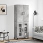 vidaXL Highboard Betongrau 69,5x34x180 cm Holzwerkstoff vidaXL Highboard Betongrau 69,5x34x180 cm Holzwerkstoff