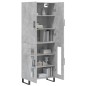 vidaXL Highboard Betongrau 69,5x34x180 cm Holzwerkstoff vidaXL Highboard Betongrau 69,5x34x180 cm Holzwerkstoff