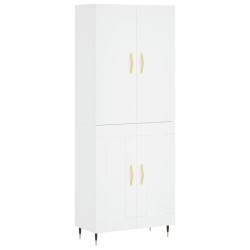 vidaXL Highboard Weiß 69,5x34x180 cm Holzwerkstoff