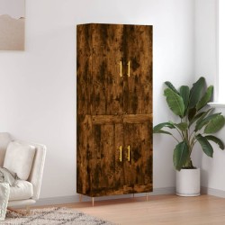 vidaXL Highboard Räuchereiche 69,5x34x180 cm Holzwerkstoff