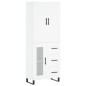vidaXL Highboard Weiß 69,5x34x180 cm Holzwerkstoff vidaXL Highboard Weiß 69,5x34x180 cm Holzwerkstoff