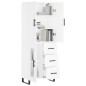 vidaXL Highboard Weiß 69,5x34x180 cm Holzwerkstoff vidaXL Highboard Weiß 69,5x34x180 cm Holzwerkstoff