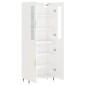 vidaXL Highboard Hochglanz-Weiß 69,5x34x180 cm Holzwerkstoff vidaXL Highboard Hochglanz-Weiß 69,5x34x180 cm Holzwerkstoff