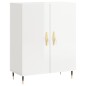 vidaXL Highboard Hochglanz-Weiß 69,5x34x180 cm Holzwerkstoff vidaXL Highboard Hochglanz-Weiß 69,5x34x180 cm Holzwerkstoff