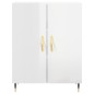 vidaXL Highboard Hochglanz-Weiß 69,5x34x180 cm Holzwerkstoff vidaXL Highboard Hochglanz-Weiß 69,5x34x180 cm Holzwerkstoff