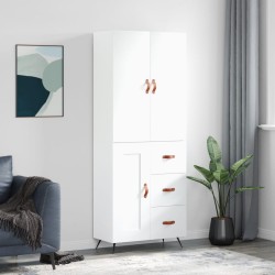 vidaXL Highboard Weiß 69,5x34x180 cm Holzwerkstoff