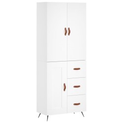 vidaXL Highboard Weiß 69,5x34x180 cm Holzwerkstoff
