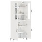 vidaXL Highboard Hochglanz-Weiß 69,5x34x180 cm Holzwerkstoff vidaXL Highboard Hochglanz-Weiß 69,5x34x180 cm Holzwerkstoff