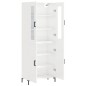 vidaXL Highboard Hochglanz-Weiß 69,5x34x180 cm Holzwerkstoff vidaXL Highboard Hochglanz-Weiß 69,5x34x180 cm Holzwerkstoff