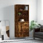 vidaXL Highboard Räuchereiche 69,5x34x180 cm Holzwerkstoff vidaXL Highboard Räuchereiche 69,5x34x180 cm Holzwerkstoff