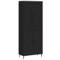 vidaXL Highboard Schwarz 69,5x34x180 cm Holzwerkstoff vidaXL Highboard Schwarz 69,5x34x180 cm Holzwerkstoff