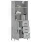 vidaXL Highboard Betongrau 69,5x34x180 cm Holzwerkstoff vidaXL Highboard Betongrau 69,5x34x180 cm Holzwerkstoff
