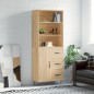vidaXL Highboard Sonoma-Eiche 69,5x34x180 cm Holzwerkstoff vidaXL Highboard Sonoma-Eiche 69,5x34x180 cm Holzwerkstoff