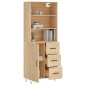 vidaXL Highboard Sonoma-Eiche 69,5x34x180 cm Holzwerkstoff vidaXL Highboard Sonoma-Eiche 69,5x34x180 cm Holzwerkstoff