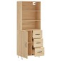 vidaXL Highboard Sonoma-Eiche 69,5x34x180 cm Holzwerkstoff vidaXL Highboard Sonoma-Eiche 69,5x34x180 cm Holzwerkstoff