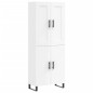 vidaXL Highboard Hochglanz-Weiß 69,5x34x180 cm Holzwerkstoff vidaXL Highboard Hochglanz-Weiß 69,5x34x180 cm Holzwerkstoff