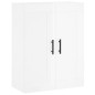 vidaXL Highboard Hochglanz-Weiß 69,5x34x180 cm Holzwerkstoff vidaXL Highboard Hochglanz-Weiß 69,5x34x180 cm Holzwerkstoff