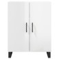 vidaXL Highboard Hochglanz-Weiß 69,5x34x180 cm Holzwerkstoff vidaXL Highboard Hochglanz-Weiß 69,5x34x180 cm Holzwerkstoff