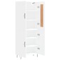 vidaXL Highboard Hochglanz-Weiß 69,5x34x180 cm Holzwerkstoff vidaXL Highboard Hochglanz-Weiß 69,5x34x180 cm Holzwerkstoff