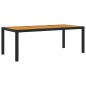 vidaXL 7-tlg. Garten-Essgruppe mit Auflagen Poly Rattan Schwarz vidaXL 7-tlg. Garten-Essgruppe mit Auflagen Poly Rattan Schwarz