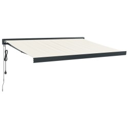 vidaXL Gelenkarmmarkise Creme 3x2,5 m Stoff und Aluminium