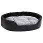 vidaXL Hundebett Schwarz-Grau 90x79x20 cm Plüsch und Kunstleder vidaXL Hundebett Schwarz-Grau 90x79x20 cm Plüsch und Kunstleder