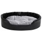 vidaXL Hundebett Schwarz-Grau 90x79x20 cm Plüsch und Kunstleder vidaXL Hundebett Schwarz-Grau 90x79x20 cm Plüsch und Kunstleder