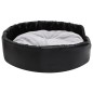 vidaXL Hundebett Schwarz-Grau 90x79x20 cm Plüsch und Kunstleder vidaXL Hundebett Schwarz-Grau 90x79x20 cm Plüsch und Kunstleder