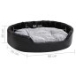 vidaXL Hundebett Schwarz-Grau 90x79x20 cm Plüsch und Kunstleder vidaXL Hundebett Schwarz-Grau 90x79x20 cm Plüsch und Kunstleder