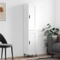 vidaXL Highboard Hochglanz-Weiß 34,5x34x180 cm Holzwerkstoff vidaXL Highboard Hochglanz-Weiß 34,5x34x180 cm Holzwerkstoff