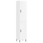 vidaXL Highboard Hochglanz-Weiß 34,5x34x180 cm Holzwerkstoff vidaXL Highboard Hochglanz-Weiß 34,5x34x180 cm Holzwerkstoff