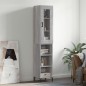 vidaXL Highboard Grau Sonoma 34,5x34x180 cm Holzwerkstoff vidaXL Highboard Grau Sonoma 34,5x34x180 cm Holzwerkstoff