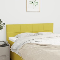 Kopfteile 2 Stk. Grün 72x5x78/88 cm Stoff