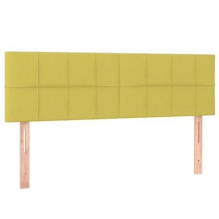 Kopfteile 2 Stk. Grün 72x5x78/88 cm Stoff