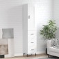 vidaXL Highboard Hochglanz-Weiß 34,5x34x180 cm Holzwerkstoff vidaXL Highboard Hochglanz-Weiß 34,5x34x180 cm Holzwerkstoff
