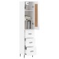 vidaXL Highboard Hochglanz-Weiß 34,5x34x180 cm Holzwerkstoff vidaXL Highboard Hochglanz-Weiß 34,5x34x180 cm Holzwerkstoff