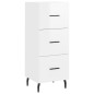 vidaXL Highboard Hochglanz-Weiß 34,5x34x180 cm Holzwerkstoff vidaXL Highboard Hochglanz-Weiß 34,5x34x180 cm Holzwerkstoff
